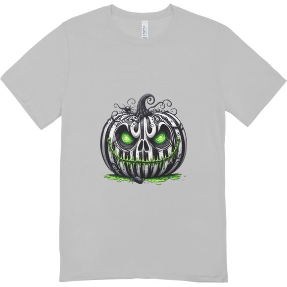 Creepy Neon Jack o' lantern tee | Halloween T-shirt | Unisex Hanes Softstyle L - Picture 1 of 1